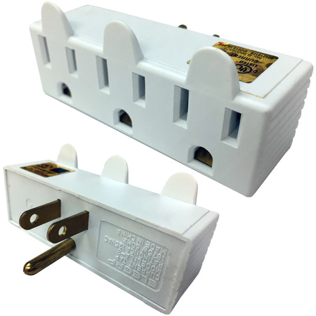 ELECTRIDUCT Multi-Outlet Wall Adapters - Electriduct PE-ED-GA-5504-3PK